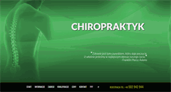 Desktop Screenshot of chiropraktyka.pl